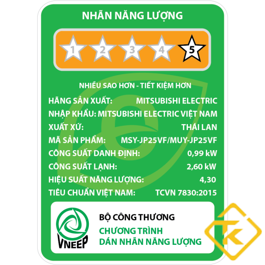 Máy Lạnh Mitsubishi Electric MSY-JP25VF (1.0Hp) Inverter