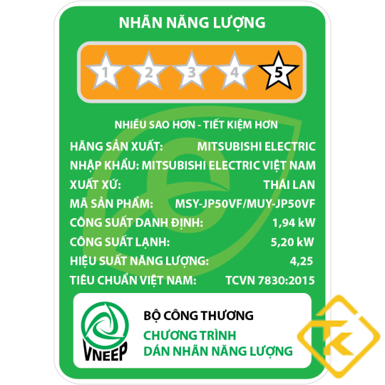Máy Lạnh Mitsubishi Electric MSY-JP50VF (2.0Hp) Inverter