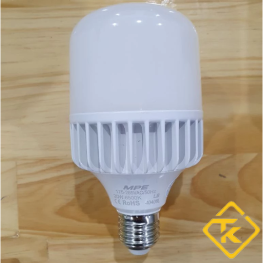 BÓNG ĐÈN LED Tròn (BULD) Thân Nhôm MPE 20W - 30W- 40W- 50W