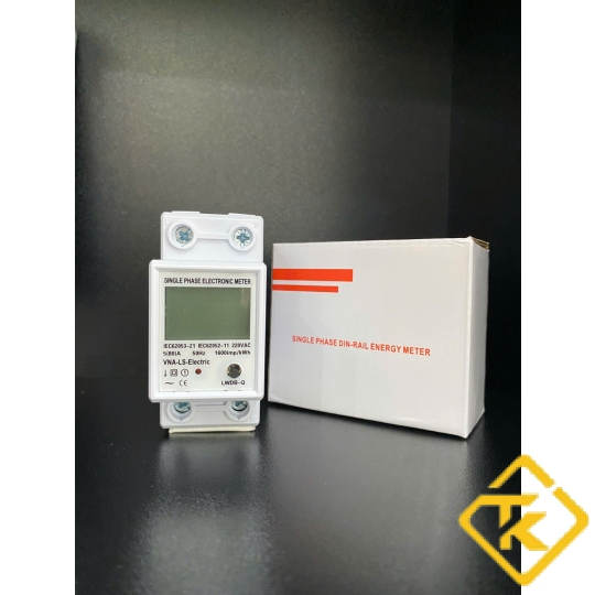 Đồng hồ điện tử 1 pha LS Mini - Hiển thị 4 thông số - Có nút Reset