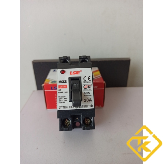 CB Cóc, Cầu dao tự động LSE, Cầu dao an toàn CB LS100 đen - CB LS100