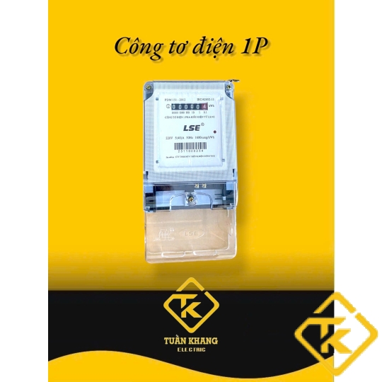 CÔNG TƠ ĐIỆN TỬ( ĐỒNG HỒ ĐIỆN TỬ) 1PHA 40A LSE CƠ ĐIỆN TỬ , ĐỒNG HỒ 1 PHA CHÍNH HÃNG - LS142