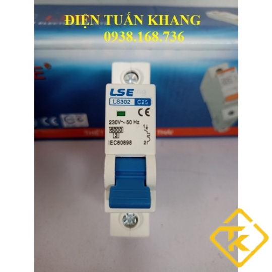 MCB 1P LS302 (10A - 40A) xanh dương (CB tép LSE)