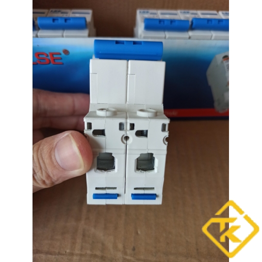 MCB 2P LS302 (50A-63A) xanh dương (CB Tép LSE)