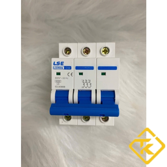 MCB 3P LS302 (6A-40A) xanh dương (CB tép LSE)