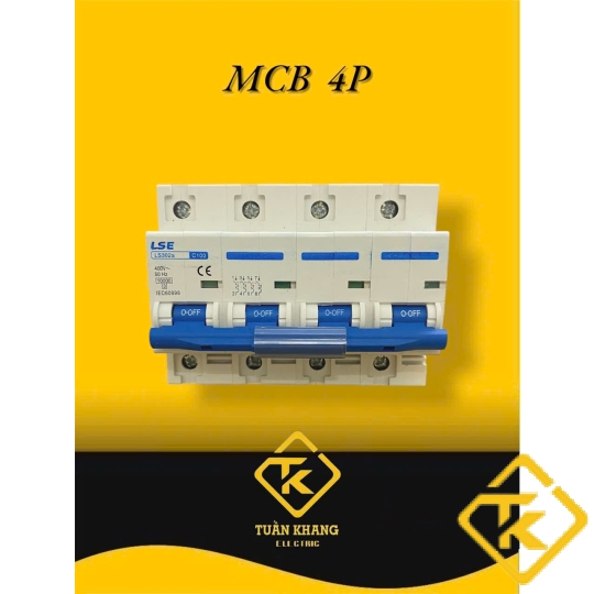 MCB 4P LS302 (80-100-125A) xanh dương (CB Tép LSE)