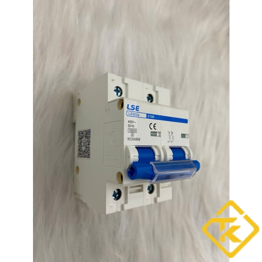 MCB 2P LS302 (80-100-125A) xanh dương (CB Tép LSE)