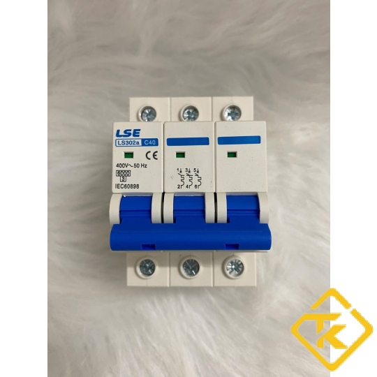 MCB 3P LS302 (6A-40A) xanh dương (CB tép LSE)