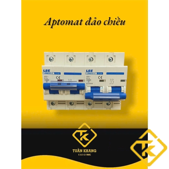 Aptomat Đảo Chiều Dạng Aptomat 2 Pha 80A-100A LSE - Cầu Dao Đảo Tự Động