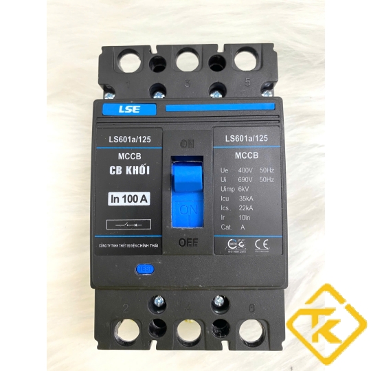  APTOMAT ĐÓNG NGẮT ĐIỆN LS601A/125 - 3 PHA LSE 40A 50A 60A 100A 125A