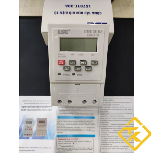 Timer hẹn giờ thông minh công suất lớn 30A LSE-Công tắc hẹn giờ