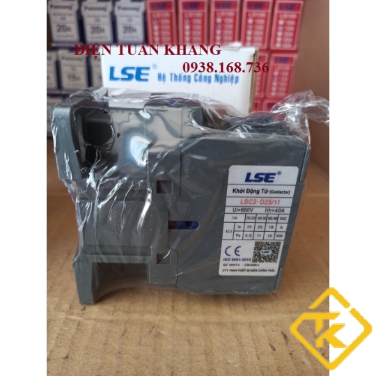 KHỞI ĐỘNG TỪ 2 PHA -3 PHA - 25A (Contactor LSE)