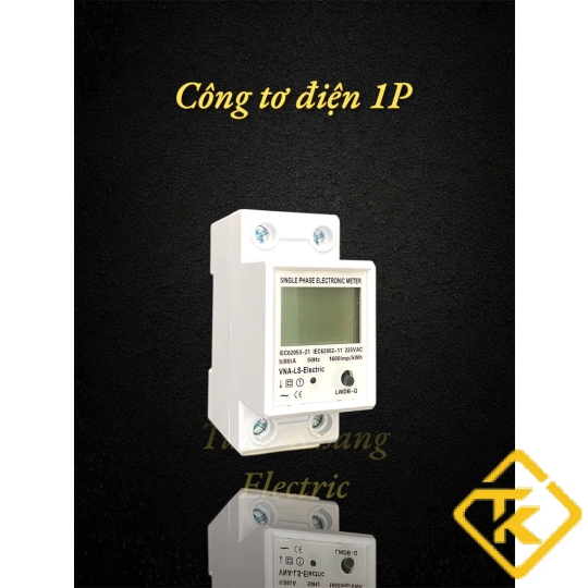 Đồng hồ điện tử 1 pha LS Mini - Hiển thị 4 thông số - Có nút Reset