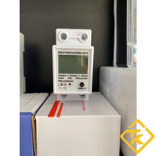 Đồng hồ điện tử 1 pha LS Mini - Hiển thị 4 thông số - Có nút Reset