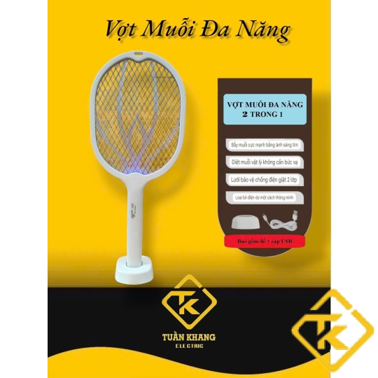 Vợt diệt muỗi có dây sạc rời LT100-V02