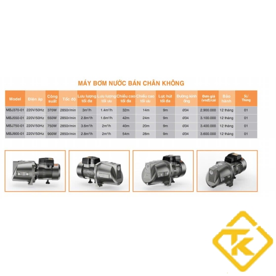 Máy Bơm Nước Bán Chân Không Asia Lighting – Giải Pháp Cấp Nước Ổn Định Cho Gia Đình Và Công Trình