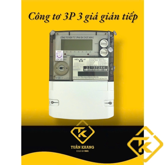 Công tơ điện tử 3 pha gián tiếp đa chức năng EMIC ME-41 nhiều biểu giá