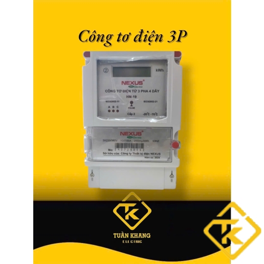 CÔNG TƠ ĐIỆN TỬ NEXUS 3 PHA 10(100)A-HM19