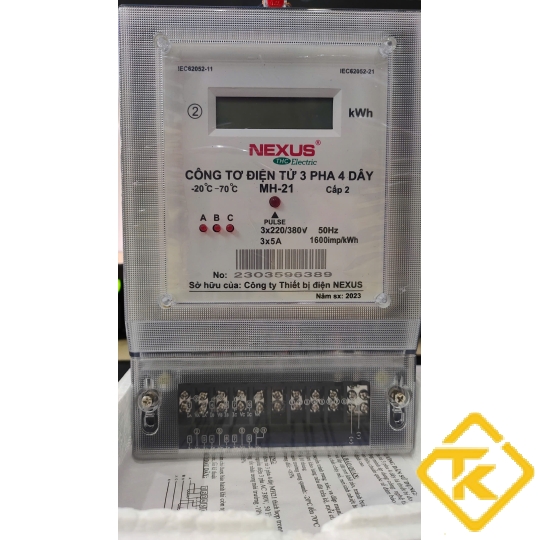 CÔNG TƠ ĐIỆN TỬ GIÁN TIẾP NEXUS 3 PHA 3x5A – MH21-GT