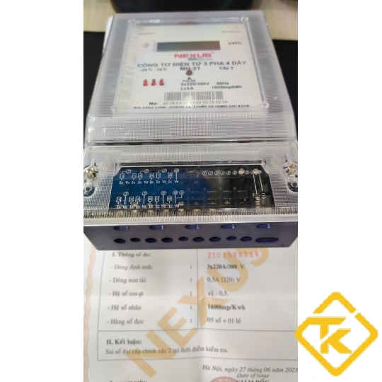 CÔNG TƠ ĐIỆN TỬ GIÁN TIẾP NEXUS 3 PHA 3x5A – MH21-GT