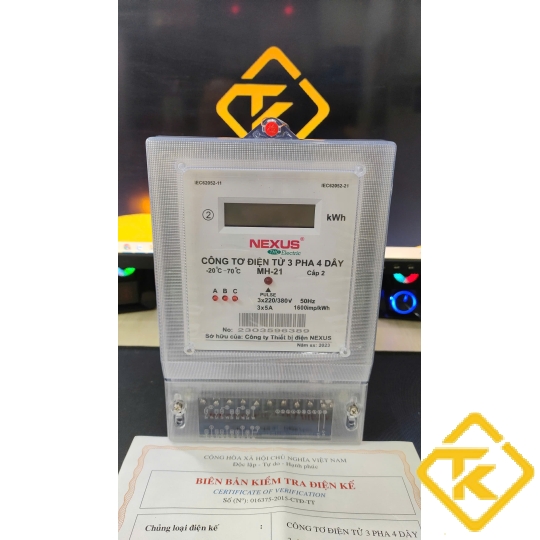 CÔNG TƠ ĐIỆN TỬ GIÁN TIẾP NEXUS 3 PHA 3x5A – MH21-GT
