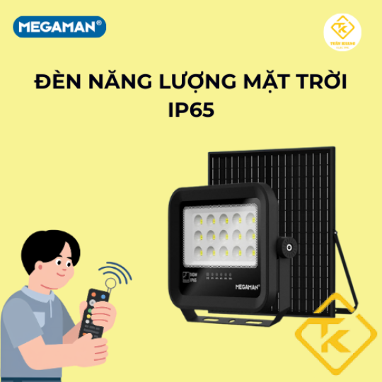 Đèn pha năng lượng mặt trời Megaman YTFL002SL 100W 200W chính hãng