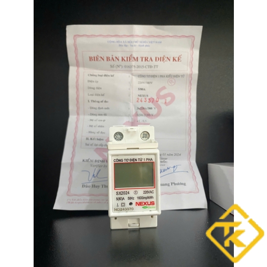 CÔNG TƠ ĐIỆN TỬ 1 PHA NEXUS 5(80)A-KIỂM ĐỊNH