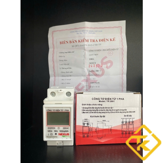 CÔNG TƠ ĐIỆN TỬ 1 PHA NEXUS 5(80)A-KIỂM ĐỊNH