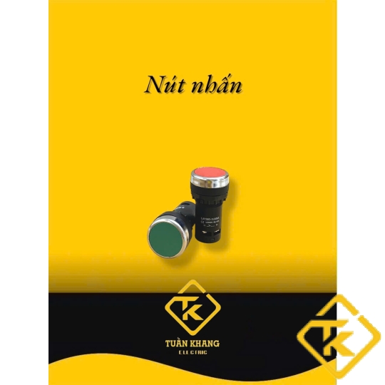  CÔNG TẮC NÚT NHẤN ĐỎ, XANH CHUYÊN DỤNG LẮP TỦ ĐIỆN 22MM