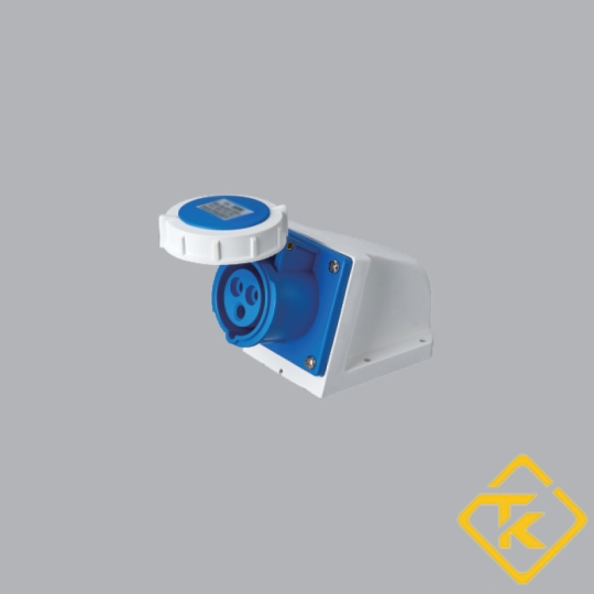 Ổ cắm công nghiệp MPE 3 chân chống nước bắt trên tường 32A IP67
