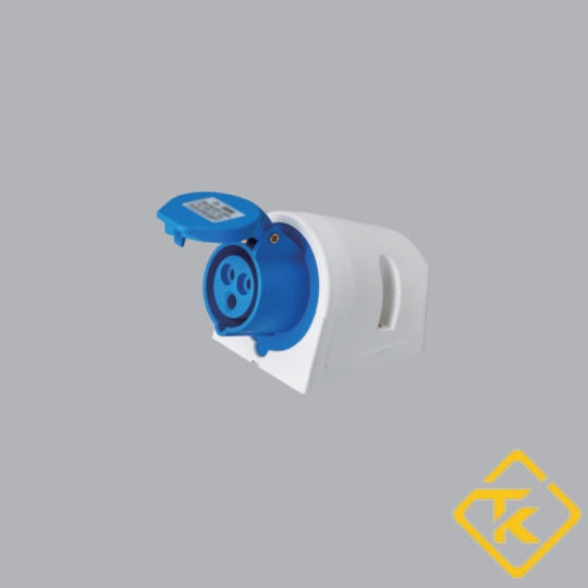 Ổ cắm công nghiệp MPE 1 pha 32a loại bắt trên tường (MPN-123)