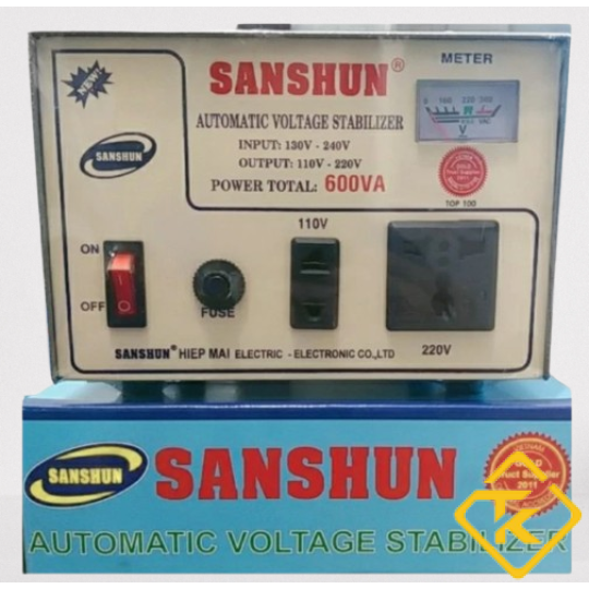 Ổn Áp Tự Động 1 Pha Nhiều Công Suất Chính Hãng Sanshun