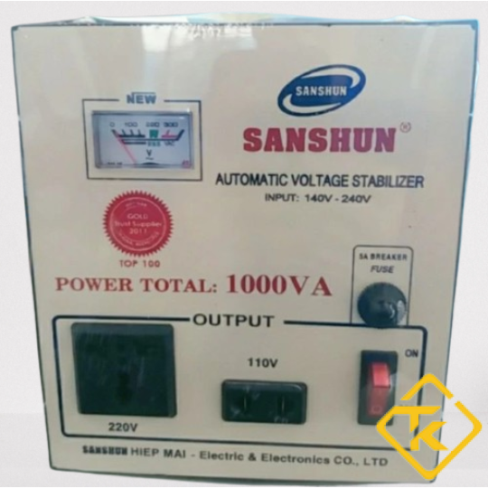 Ổn Áp Tự Động 1 Pha Nhiều Công Suất Chính Hãng Sanshun