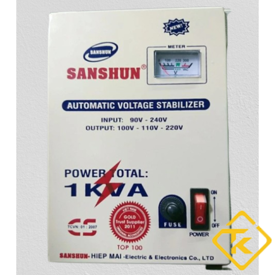 Ổn Áp Tự Động 1 Pha Nhiều Công Suất Chính Hãng Sanshun