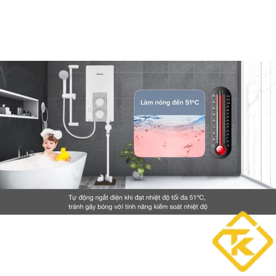Máy nước nóng không có bơm trợ lực Panasonic DH-4RL1VW (Dòng tiêu chuẩn)