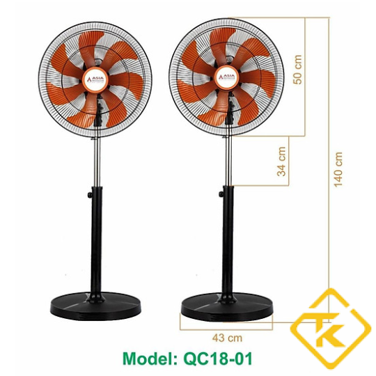 Quạt đứng cao cấp Asia Lighting QC18-01
