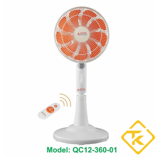 Quạt cây hai đầu cao cấp Asia QC12-360 xoay 360 độ