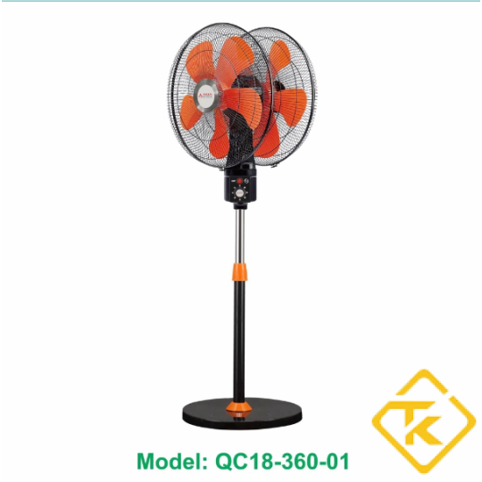 Quạt xoay 360 độ cao cấp 2 đầu Asia QC18-360