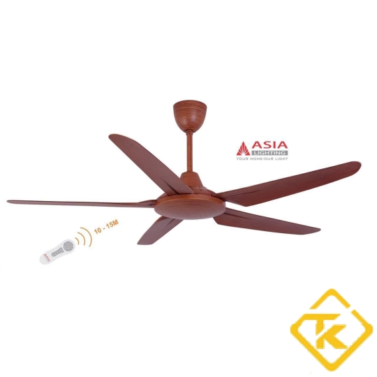 Quạt trần Asia Lighting Cao Cấp QT05 điều khiển remote