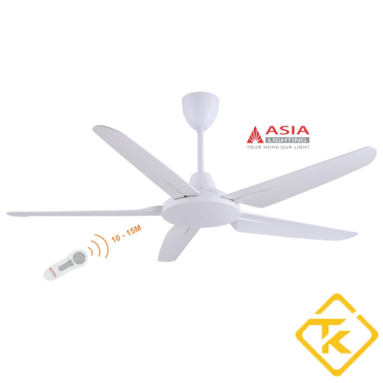Quạt Trần Asia Lighting Cao Cấp QT05 Gỗ Phong Cách 