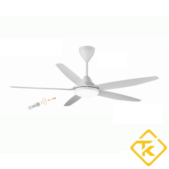 Quạt trần 5 cánh Asia Lighting QT09  có đèn led, 3 màu phong cách