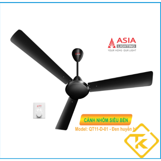 Quạt Trần Asia cao cấp 3 cánh nhôm tĩnh điện QT11-T-01- màu trắng