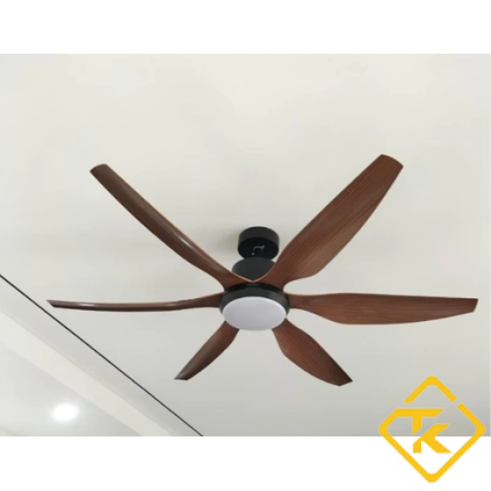  QUẠT TRẦN ASIA LIGHTING 6 CÁNH QUẠT CÓ ĐÈN LED – QT12