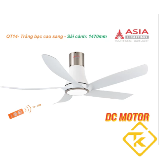 Quạt Trần Trang Trí Có Đèn LED ASIA LIGHTING QT14
