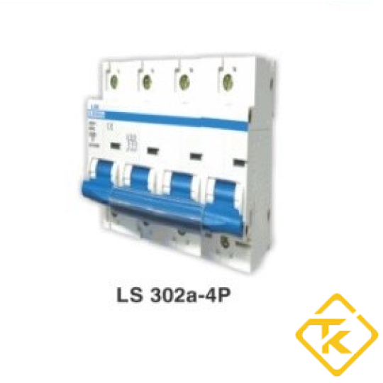 MCB 4P LS302 (80-100-125A) xanh dương (CB Tép LSE)