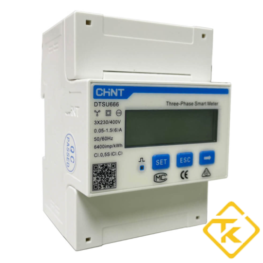 Công tơ điện tử 3 pha gián tiếp Chint DTSU666 đa chức năng