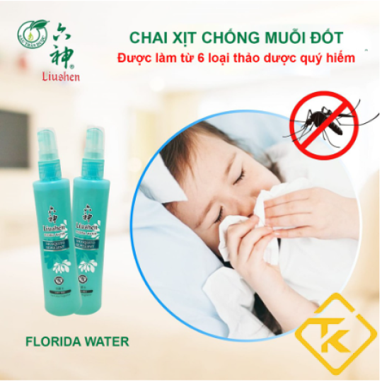 Combo chai xịt chống muỗi và xịt chống ngứa Liushen dung tích 80ml