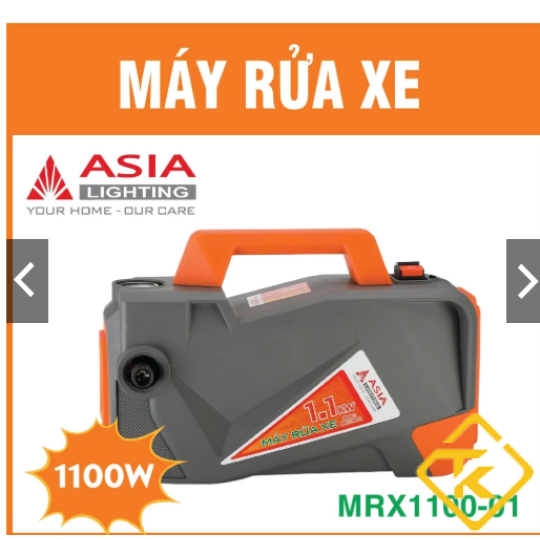 Máy Rửa Xe Asia Lighting MRX1100-01 1100W Chính Hãng Áp Lực 50 Bar