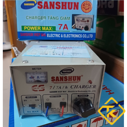 MÁY SẠC BÌNH ẮC QUY SANSHUN 