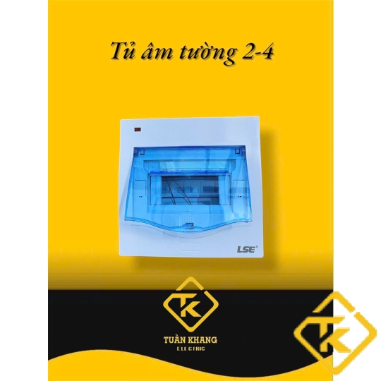 TỦ ĐIỆN NHỰA LS 2-4N CÓ ĐÈN BÁO 